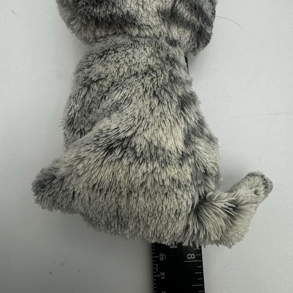 TY Beanie Boos KIKI GREY Gray STRIPED CAT Big Eyes Pink plush toy doll retired - Picture 3 of 6